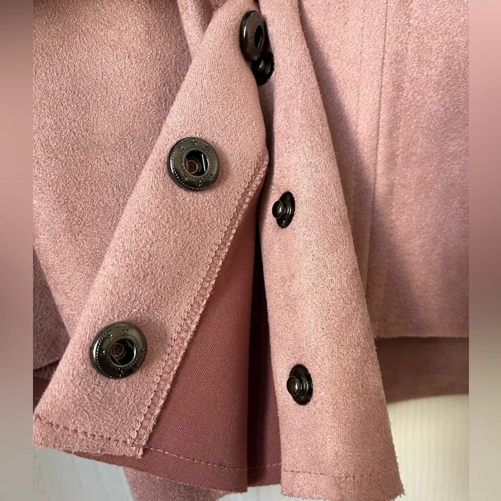 Kut From The Kloth Pink Faux Suede Jacket Small - Picture 3 of 7